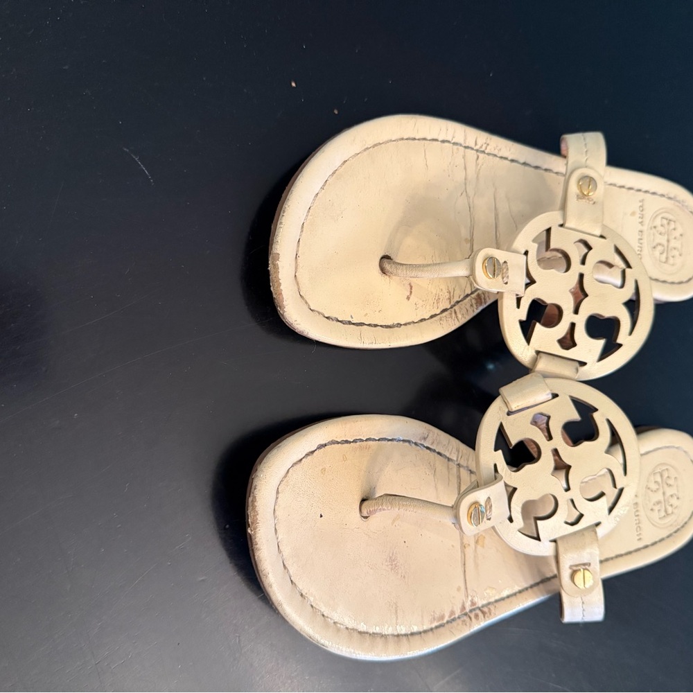 Tory Burch women’s Cream Flip Flops